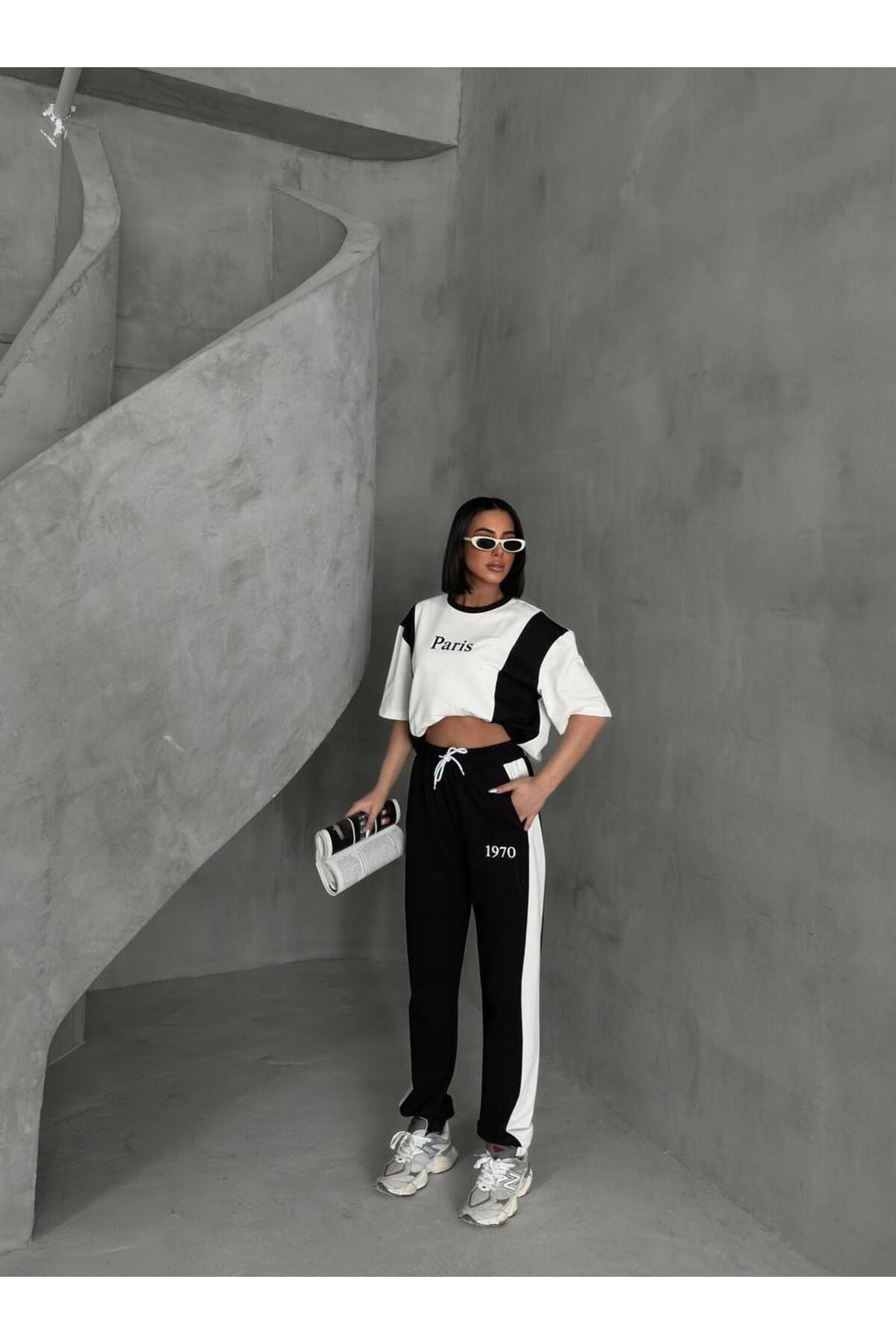 Rawea Unisex Oversize Eşofman Takımı - Pamuklu, Grafik Baskılı & Rahat